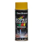 Spray vopsea , Den Braven Super Color Universal , galben trafic RAL 1023 , interior sau exterior , 400 ML