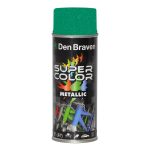 Spray vopsea , Den Braven Super Color Metalic , verde , interior sau exterior , 400 ML
