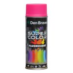 Spray vopsea , Den Braven Super Color Fluorescent , roz , interior sau exterior , 400 ML