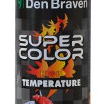 Spray vopsea rezistent la temperaturi ridicate , Den Braven Super Color High Temperature , rosu , interior sau exterior , 400 ML