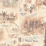 Tapet semilavabil , duplex , hartie ,  5166-02 City