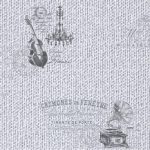 Tapet semilavabil , duplex , hartie , 6516-03 Gramofon